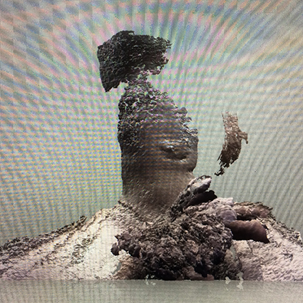 Interrupted 3D scan by artist Paul Coombs